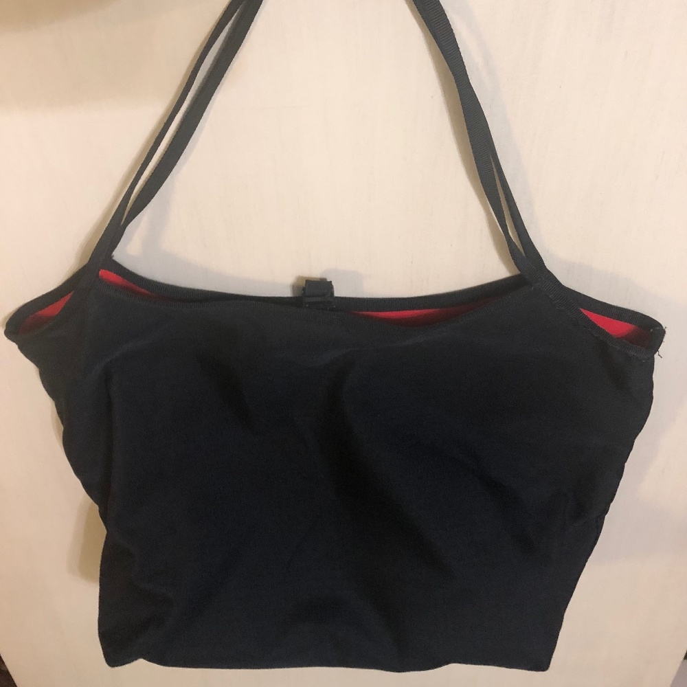 Black & Red Reversible Tote Bag (Vintage) Delia's Good Condition